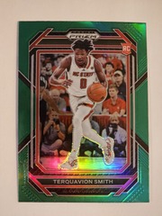 2023-24 Panini Prizm Draft Picks Green RC #10 Terquavion Smith - NC State